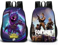 Obojstrann tudentsk ruksak s potlaami Fortnite vzor 2